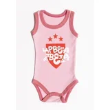 Bodi atlet crvena zvezda roze veličina 74 ( 3125-24r.74 )