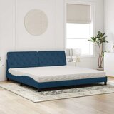 Krevet s madracem plavi 200x200 cm baršunasti | shoptok.hr