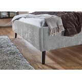 Meise M&amp;ouml;bel Sivi tapecirani bračni krevet bez podnice 180x200 cm Nova &amp;ndash; Slike