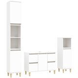 Maison Chic Kopalniško pohištvo - Kopalniški sestavi 3 kosi bele barve inženirski les, (21787806) | Shoptok.si