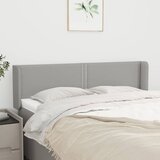  Uzglavlje s ušima svjetlosivo 147x16x78/88 cm od tkanine | shoptok.hr