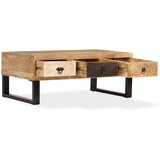  Stolić za kavu s 3 ladice od masivnog drva manga 90 x 50 x 35 cm | shoptok.hr