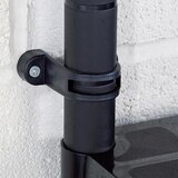 Police za pohranu s 4 razine crne 61 x 30,5 x 130 cm plastične | Eponuda.ba