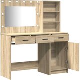  Set od 2 komada za toaletni stol s LED rasvjetom od Sonoma hrasta | shoptok.hr