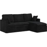 SOFA Crna 198 x 134 x 80 cm Baršun | shoptok.hr
