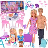 Anlily Veliki set OBITELJ LUTKI Kuhinja i namještaj + škola i posao ZA5699 | shoptok.hr