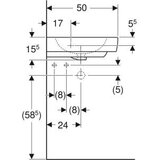 Geberit LAVABO ZIDNI SELNOVA COMPACT UGAONI 49.15X49.15 (69.5cm)GEBERIT 501.508.00.7 | ePonuda.com