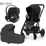 Cybex Gold® otroški voziček 3v1 balios™ s lux moon black (black frame) + aton™ b2 volcano black