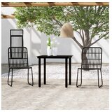  3-dijelni vrtni blagovaonski set crni | shoptok.hr