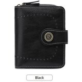 INF Ženska votla kratka denarnica z zapiranjem na zadrgo Black, (21644189) | Shoptok.si