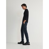 Reserved - Chino slim fit hlače - mornarsko plava | shoptok.hr