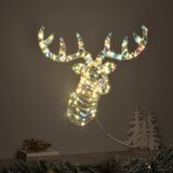  Reindeer vuče saonice Topla bijela 68 x 36.5 x 62.5 cm PET | shoptok.hr