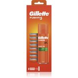 Gillette Fusion5 Sensitive gel za britje + nadomestne britvice 8 kos 8 kos Cene