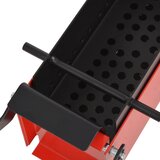  Preša za izradu briketa od papira 34x14x14 cm čelik crno-crvena | shoptok.hr