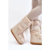 Boto Women's High Snow Boots Beige Venila | Shoptok.si