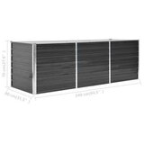 vidaXL Visoka greda antracitna 240x80x77 cm pocinkano jeklo, (20618723) | Shoptok.si