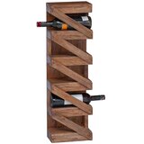  Stojalo za vino Naravna 24 x 14 x 80 cm Masivni mahagonijev les, (5000217469) | Shoptok.si