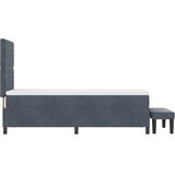  s opruga kutije Tamno siva 200 x 80 cm Baršun | shoptok.hr