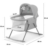 Kinderkraft prenosivi krevetac-Kolevka za bebe Lovi Beige 113387 | Eponuda.com