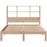  Krevet s regalom za knjige bez madraca 160x200 cm od borovine | shoptok.hr