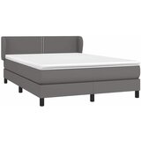 s oprugama i madracem sivi 140x190 cm od umjetne kože | shoptok.hr