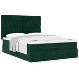  Ottoman krevet s madracima tamnozeleni 140x190 cm baršun | Eponuda.ba