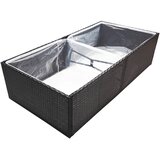  Vrtna sadilica crna 157 x 80 x 40 cm od poliratana | Eponuda.com