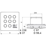 Vortice kopalniški aksialni ventilator punto four mfo 100/4 (11145) | Shoptok.si