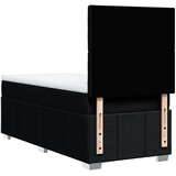  Krevet s oprugama i madracem crni 90x200 cm od tkanine | shoptok.hr