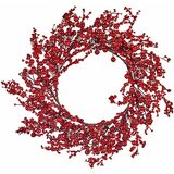  Vianočná koruna Krist+ Rdeča Plastika 48 x 10 x 48 cm (6 kosov) | Shoptok.si