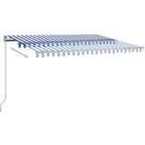  Samostojeća automatska tenda 400 x 350 cm plavo-bijela | shoptok.hr