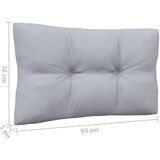  Vrtna sedežna garnitura 4-delna s sivimi blazinami borovina, (20674258) | Shoptok.si