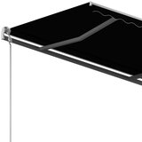  Automatska tenda na uvlačenje sa stupovima 3 5 x 2 5 m antracit | shoptok.hr