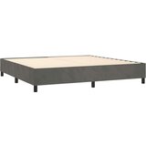  Box spring s madracem LED tamnosivi 200x200 cm baršun | shoptok.hr