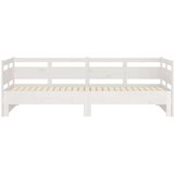  Izvlečna dnevna postelja bela trdna borovina 2x(90x200) cm, (20601226) | Shoptok.si