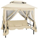 Gazebo konvertibilna ljuljačka krema bijela Cijene