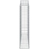 Lučne gabionske košare 2 kom 200x30x140/160cm pocinčano željezo | shoptok.hr