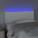  Posteljno vzglavje belo 100x5x78/88 cm umetno usnje, (20737595) | Shoptok.si