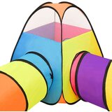  Otroški šotor za igranje z 250 žogicami pisan 190x264x90 cm, (20812736) | Shoptok.si