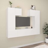  Komplet TV omaric 6-delni bel inženirski les, (20912636) | Shoptok.si