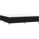  Box spring postelja z vzmetnico črn 200x200 cm blago, (20726466) | Shoptok.si