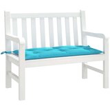  Jastuk za vrtnu klupu tirkizni 110 x 50 x 7 cm od tkanine | shoptok.hr