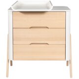 Troll nursery® previjalna lesena podloga za komodo in posteljico torsten™/wave™ white | Shoptok.si