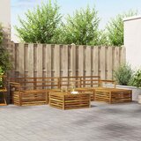 Set vanjskih sofa 6 kom. Prirodna Čvrsto drvo akacije | shoptok.hr