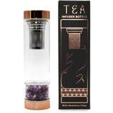 Steklenička za čaj s kristali – Ametist, 500 ml - Amethyst, Glass, Metal - Rojstni dan - Dan žena - Za 30 let
