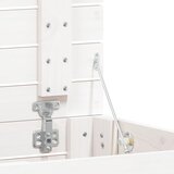  Košara za rublje bijela 44x44x66 cm od masivne borovine | Shoptok.si
