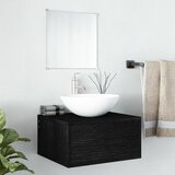  2-dijelni set kupaonskog namještaja crni od konstruiranog drva | shoptok.hr