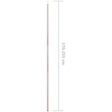  Teleskopske šipke za šator duljine 170 - 255 cm 2 kom čelične | Eponuda.com