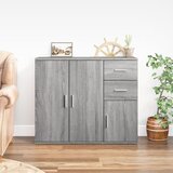  Komoda siva sonoma 91x29,5x75 cm inženirski les Cene