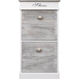 Furnova Omarica za čevlje siva 50x28x98 cm les pavlovnije, (21955565) | Shoptok.si